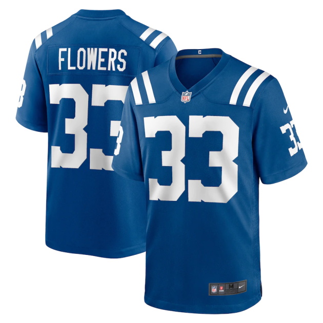 mens nike dallis flowers royal indianapolis colts game player jersey